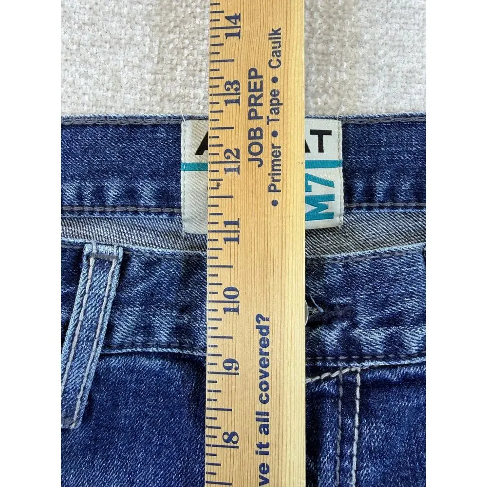 Ariat Men's 33x32 Blue M7 Straight Fit Slim Leg Western Denim Jeans Cowboy Pants